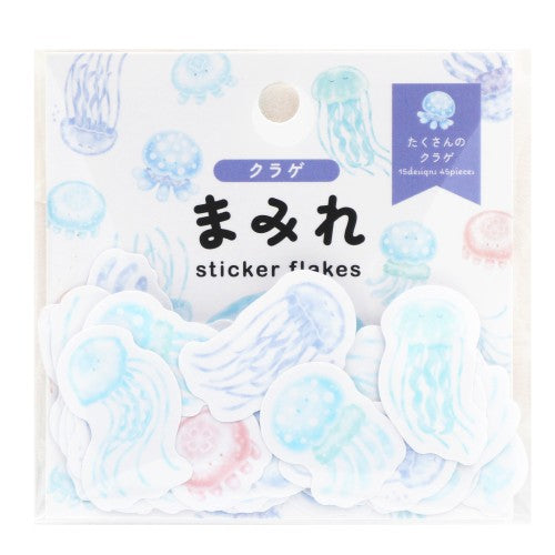 World Craft Jellyfish Washi Sticker Flakes MRFS-012