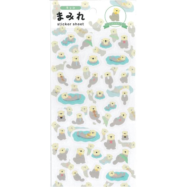 World Craft Sea Otter Clear Sticker MRSE-010