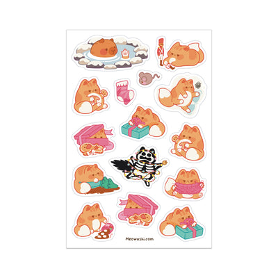 Meowashi Studio - Annoying Winter Cat Sticker Sheet