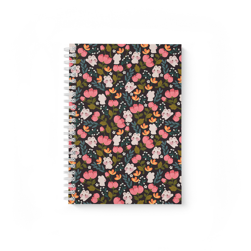 Meowashi Studio - Bunny and Flower Reusable Sticker Collection Book