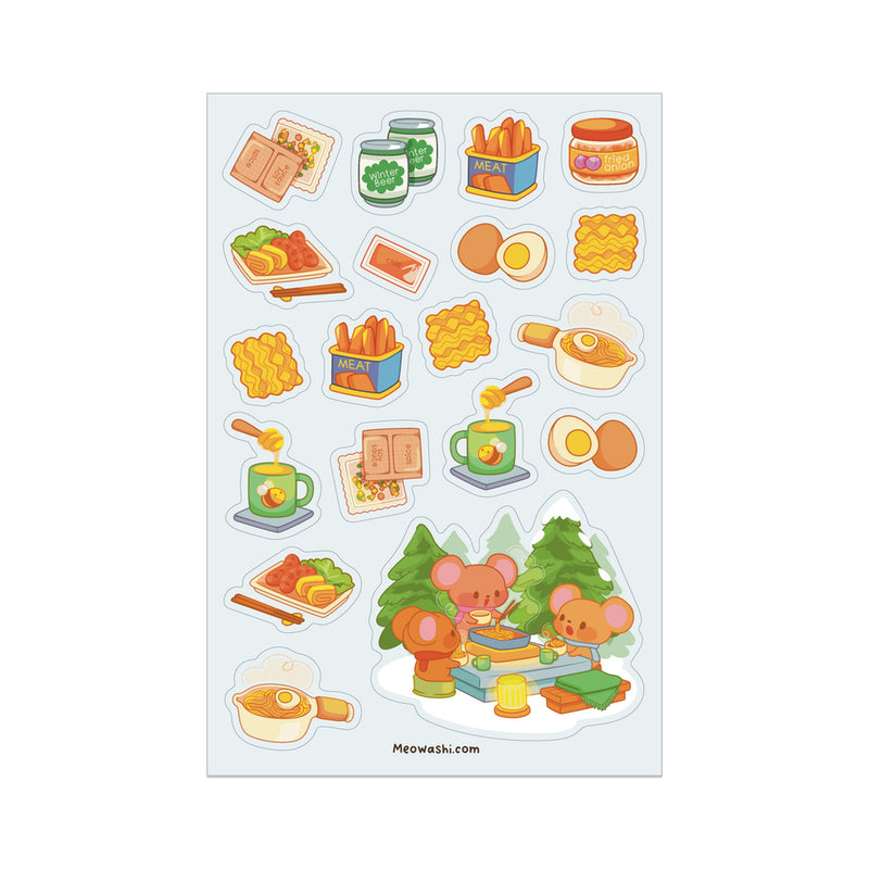 Meowashi Studio - Camping Mouse Sticker Sheet