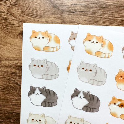 Meowashi Studio - Cat Loaf Washi Sticker Sheet