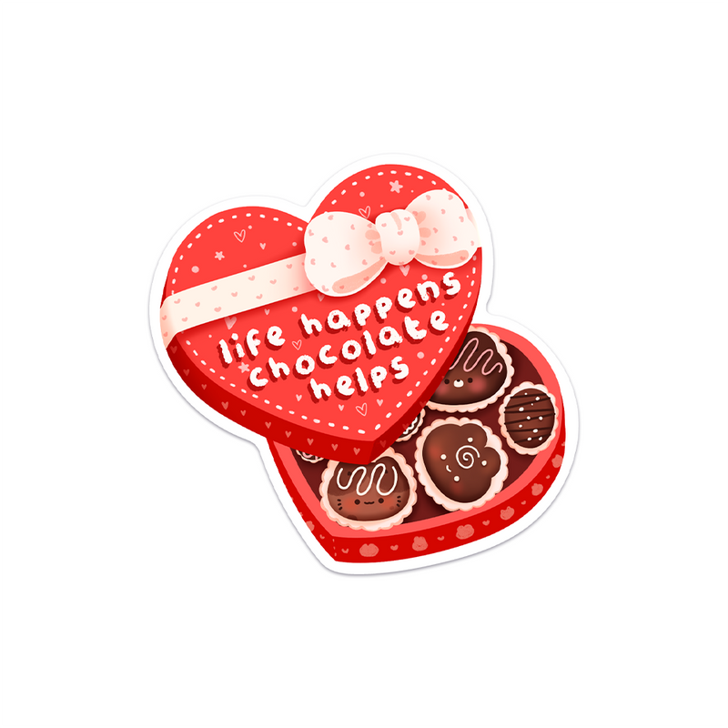 Chocolate Box Waterproof Vinyl Sticker – Meowashi