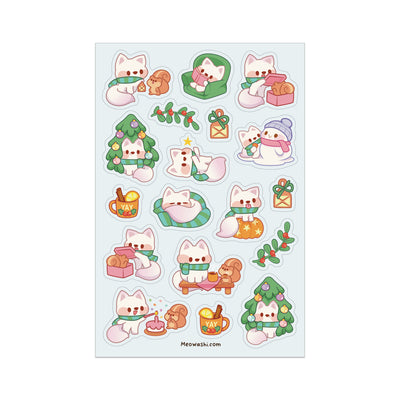 Meowashi Studio - Daily Life of an Artic Fox Sticker Sheet