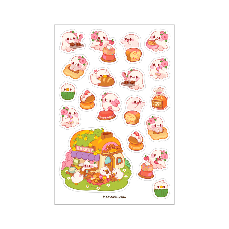 Meowashi Studio - Ghost Spring Baking Sticker Sheet