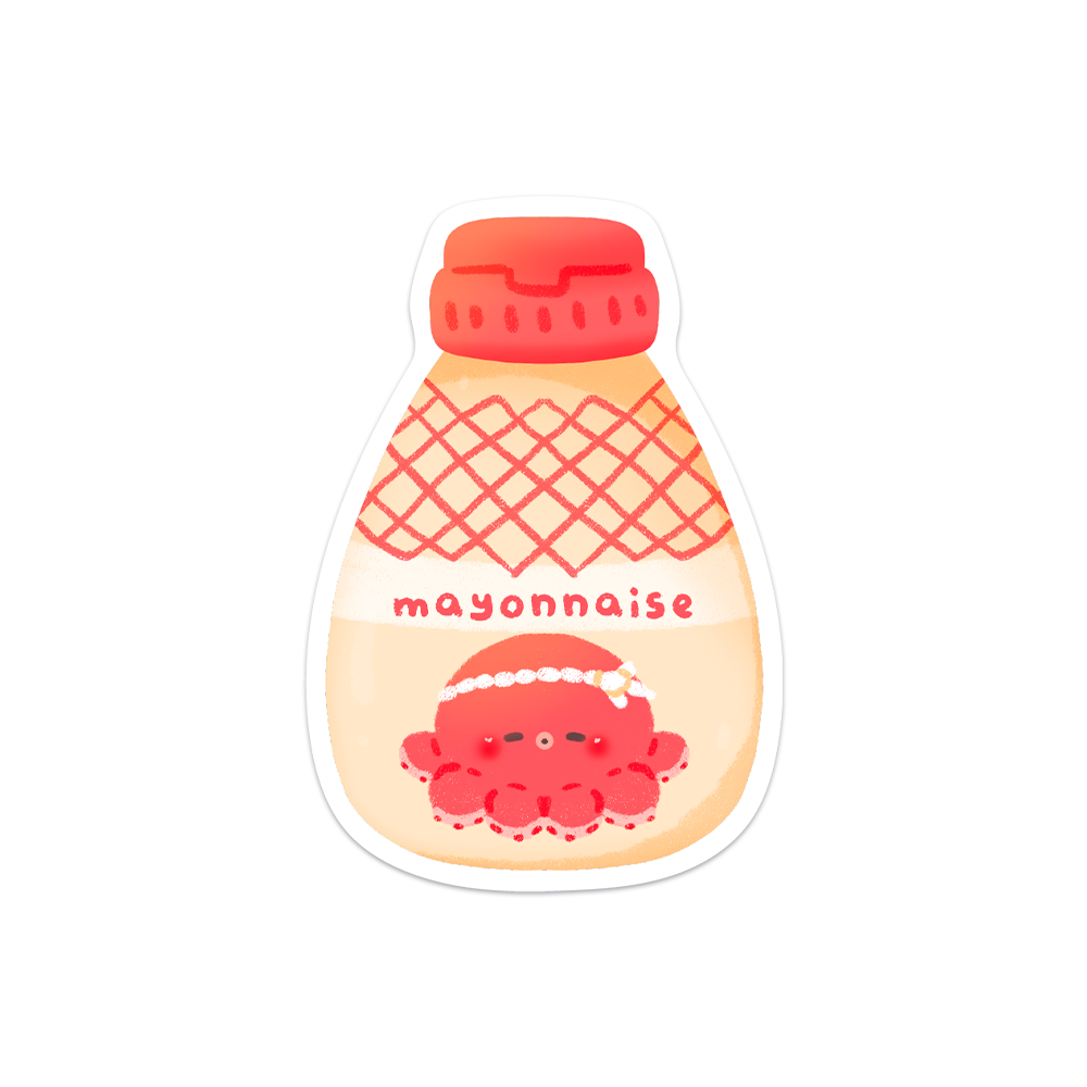 Japanese Mayonnaise Waterproof Vinyl Sticker – Meowashi