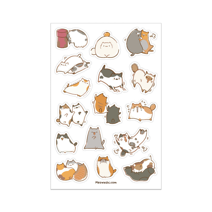 Meowashi Studio - Mochi Cats Clear Sticker Sheet