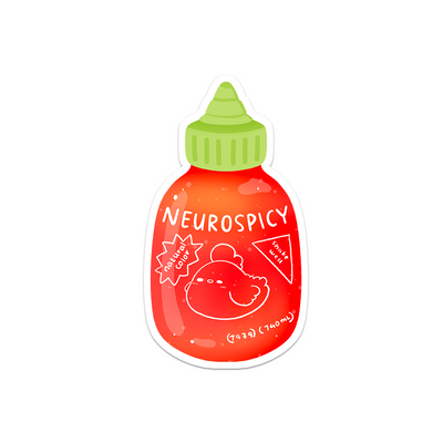 Meowashi Studio - Neurospicy Hot Sauce Waterproof Vinyl Sticker