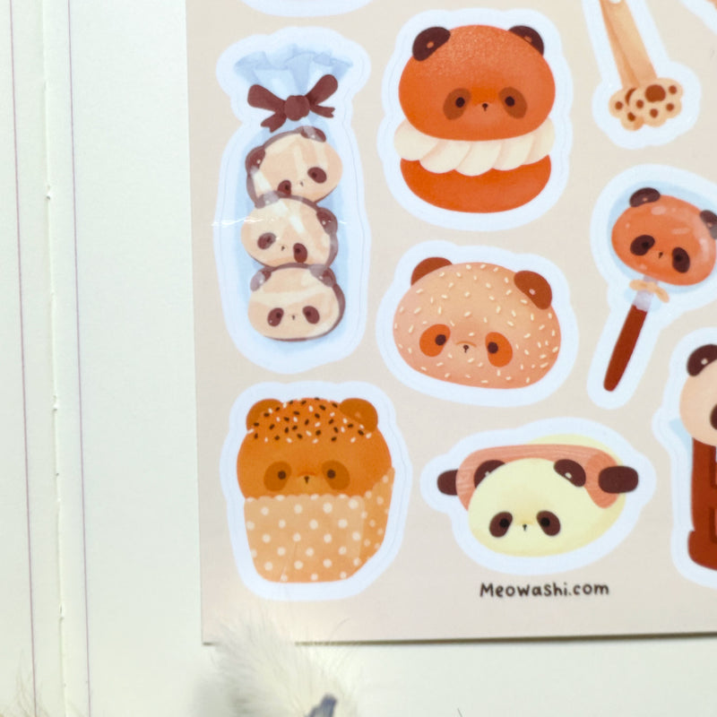 Meowashi Studio - Panda Cafe Vinyl Sticker