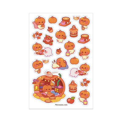 Meowashi Studio - Pumpkin Ghost Sticker Sheet