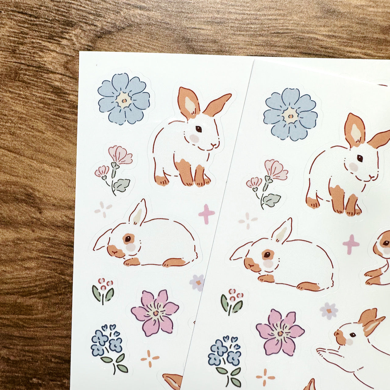 Spring Rabbit Vinyl Sticker Sheet – Meowashi