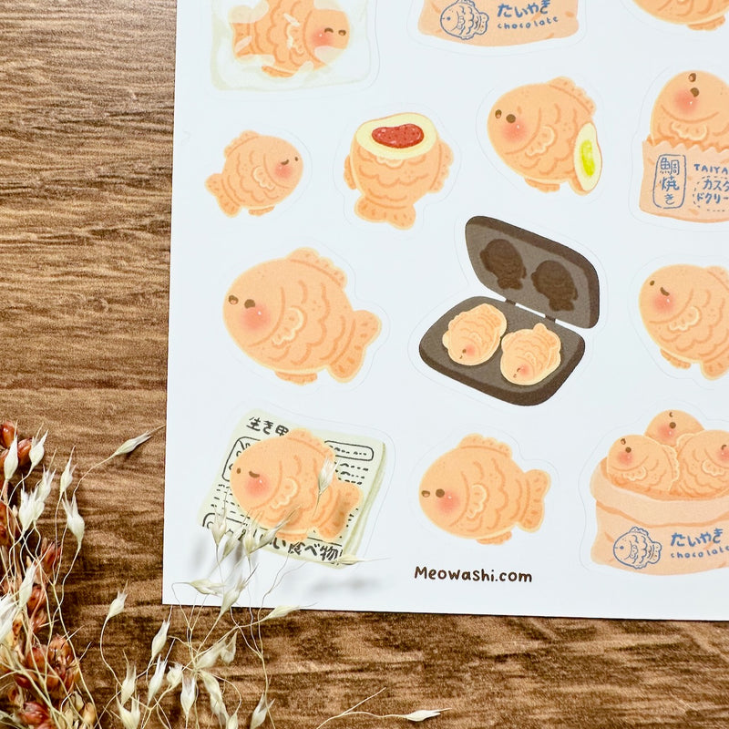 Meowashi Studio - Taiyaki Vinyl Sticker Shee