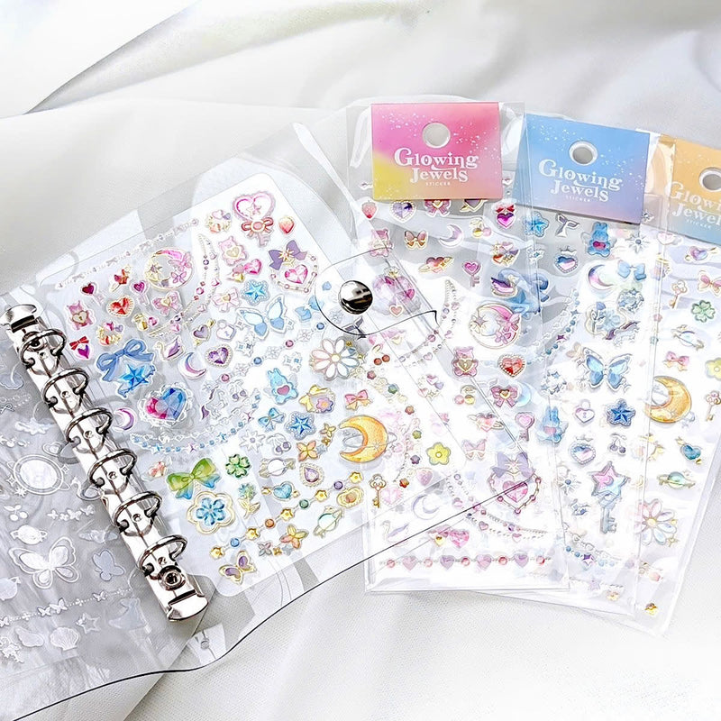 Mind Wave Glowing Jewels Sticker - Happiness 82712 – Meowashi