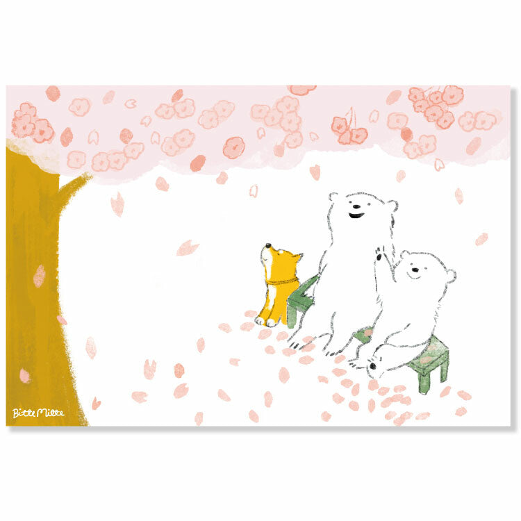 Active Corporation x Momoro Postcard - Cherry Blossom Viewing PZ-85h