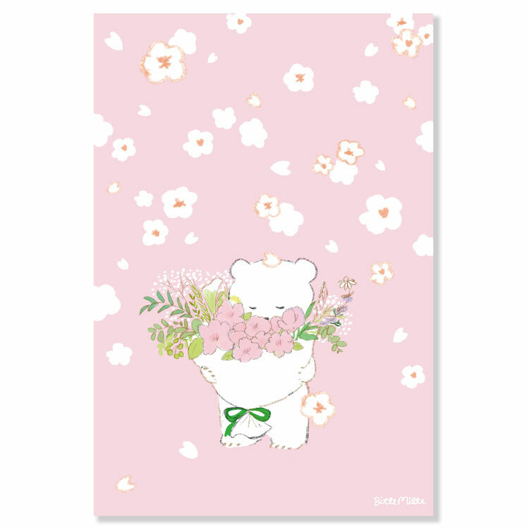 Active Corporation x Momoro Postcard - Sakura Bouquet PZ-86h