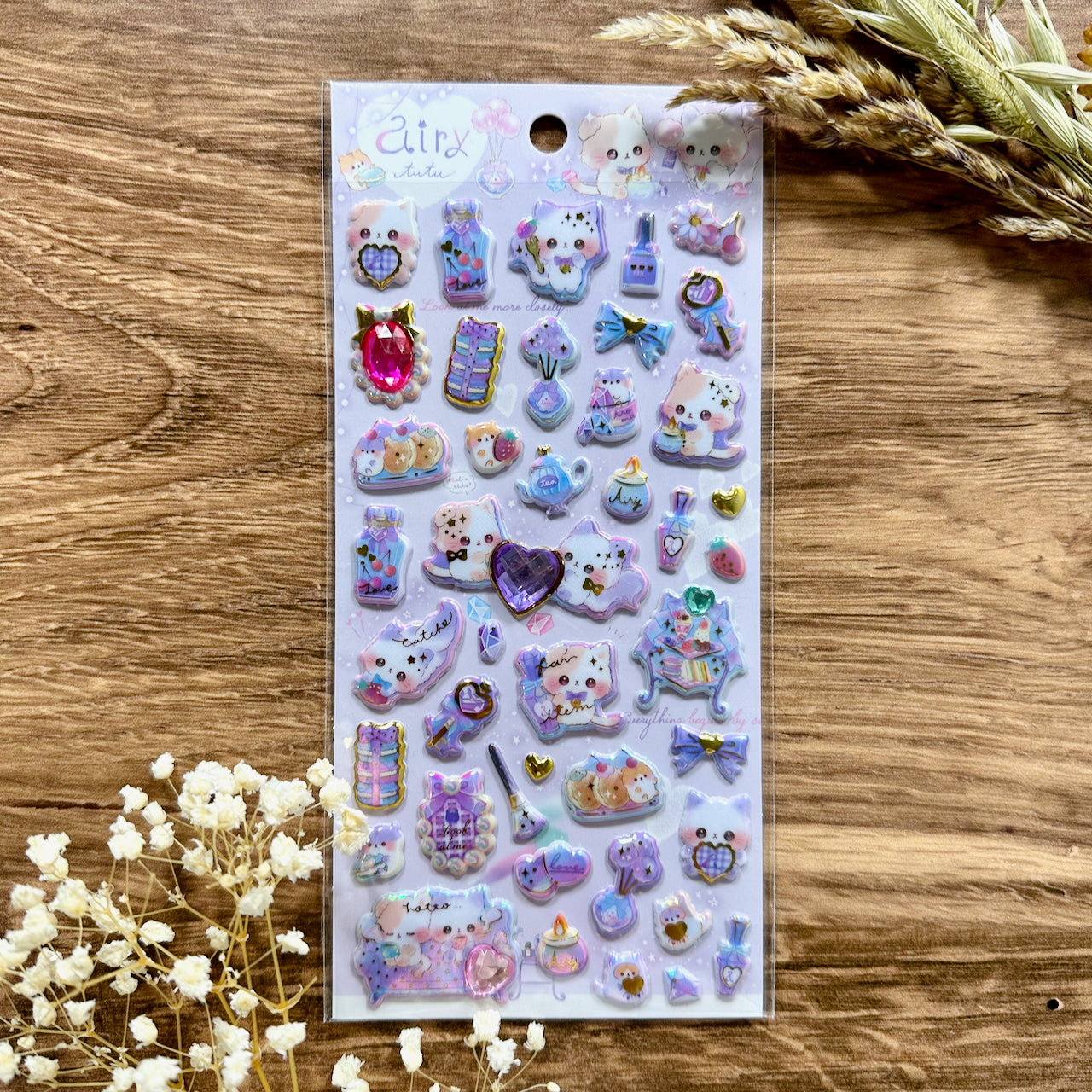 Q-Lia Aurora Sponge Puffy Sticker - Airy Tutu – Meowashi