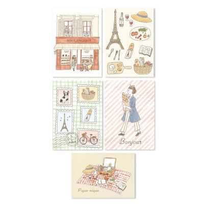 Furukawashiko Bonjour Paris Sticker Pack - Bakery QA22