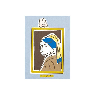 Furukawashiko Museum Animals Sticker Pack - Girl with a Pearl Earring QA30