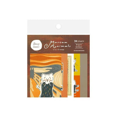 Furukawashiko Museum Animals Sticker Pack - The Scream QA32