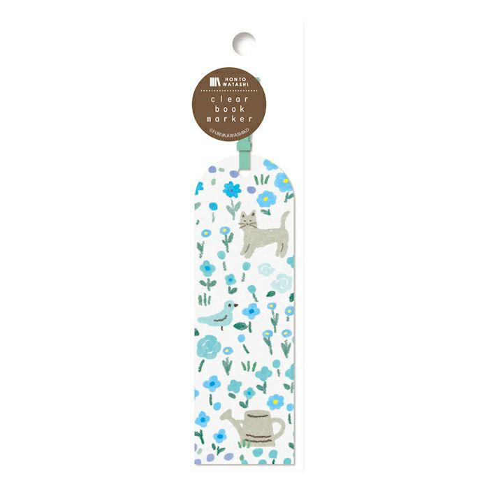 Furukawashiko HONTOWATASHI Clear Bookmark - Good Morning Cat QE104