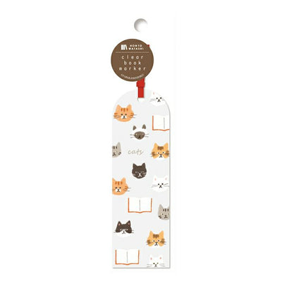 Furukawashiko HONTOWATASHI Clear Bookmark - Cats QE105