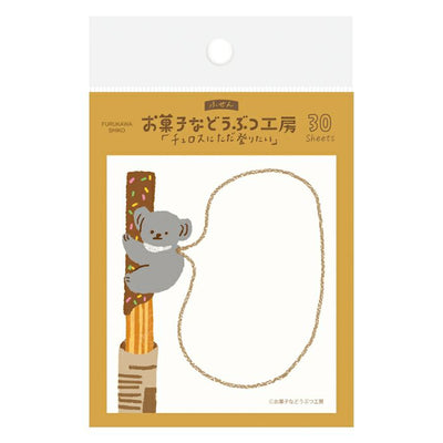 Furukawashiko Animal Confectionery Studio Sticky Notes - Churros QF137