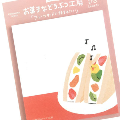 Furukawashiko Animal Confectionery Studio Sticky Notes - Fruit Sandwich QF145