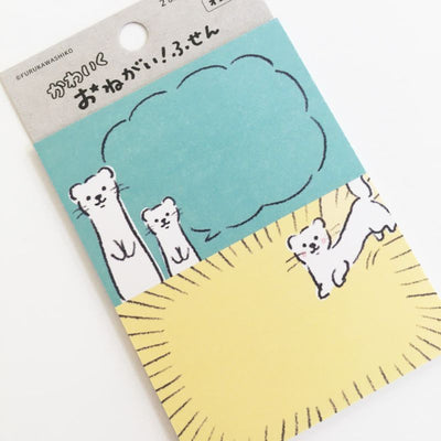 Furukawashiko Animal Dialogue Sticky Notes - Ferret QF163