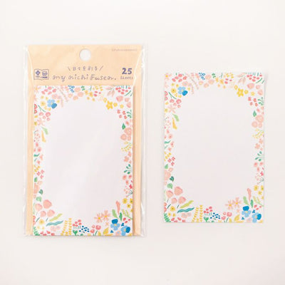 Furukawashiko My Nichi Fusen - Flower Garden Sticky Notes QF187