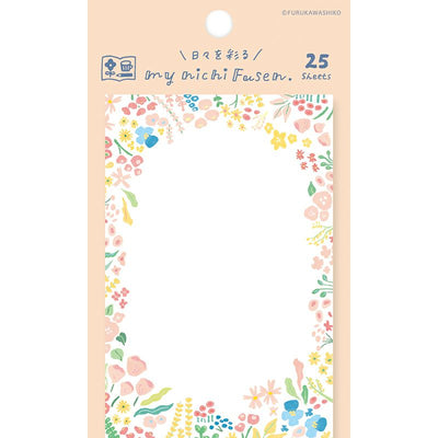 Furukawashiko My Nichi Fusen - Flower Garden Sticky Notes QF187