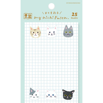 Furukawashiko My Nichi Fusen - Cats Sticky Notes QF191