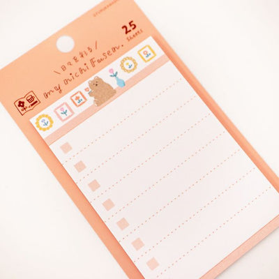 Furukawashiko My Nichi Fusen - Fluffy Bear Sticky Notes QF194