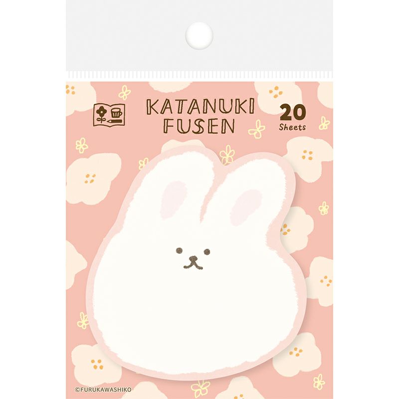 Furukawashiko Watashi-biyori Katanuki Fusen - Mochi Rabbit Sticky Notes QF200