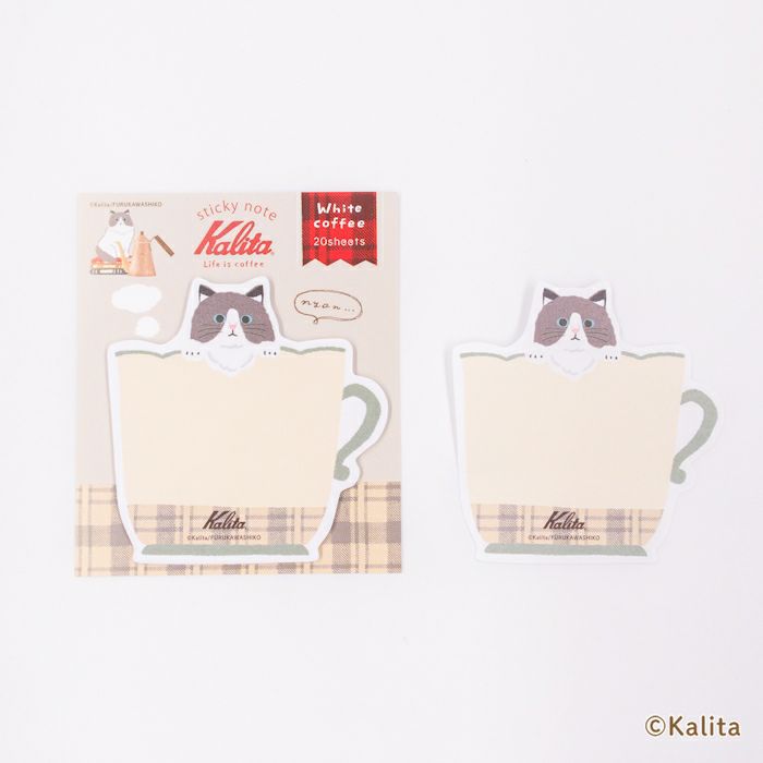 Furukawashiko x Kalita Life is Coffee Sticky Notes - White Coffee QF245