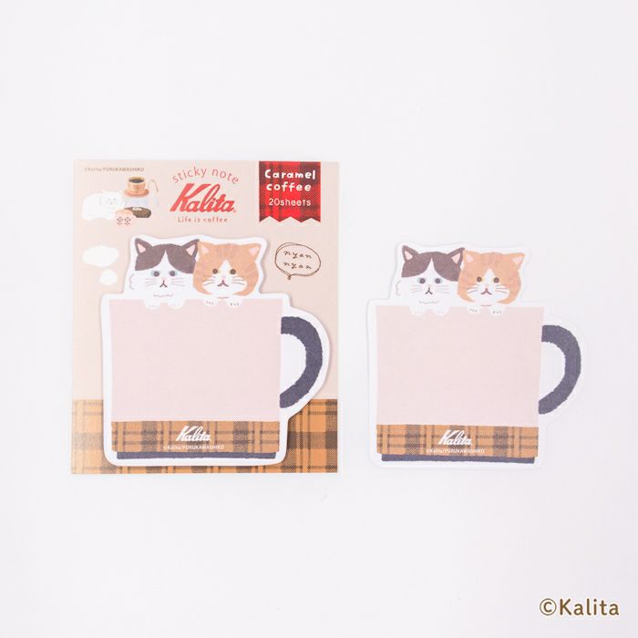 Furukawashiko x Kalita Life is Coffee Sticky Notes - Caramel Coffee QF246