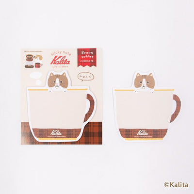 Furukawashiko x Kalita Life is Coffee Sticky Notes - Brown Coffee QF247