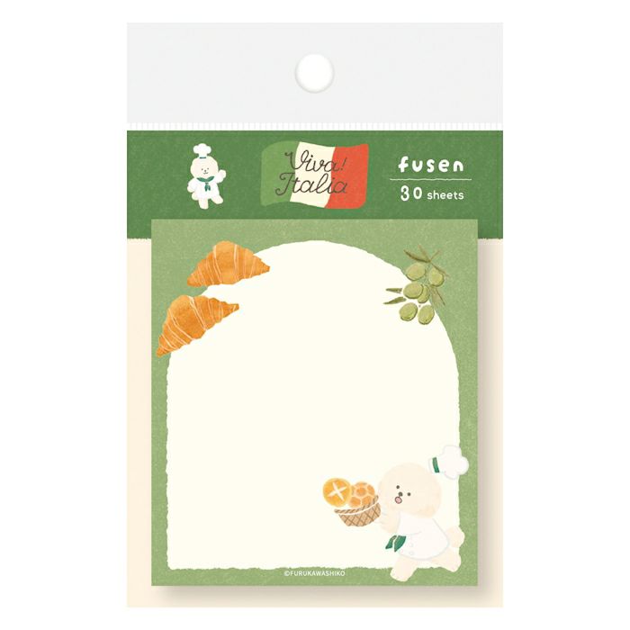 Furukawashiko Viva Italia Sticky Notes - Bread Dog QF253