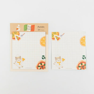 Furukawashiko Viva Italia Sticky Notes - Pizza Cat QF254