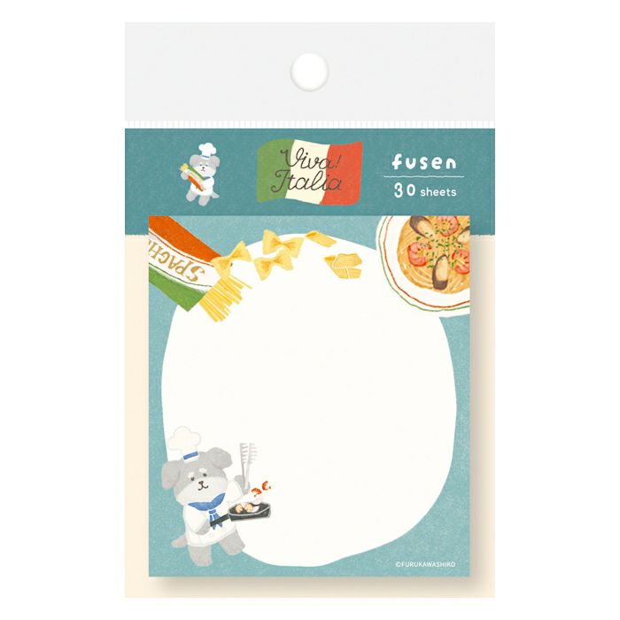 Furukawashiko Viva Italia Sticky Notes - Pasta Dog QF256