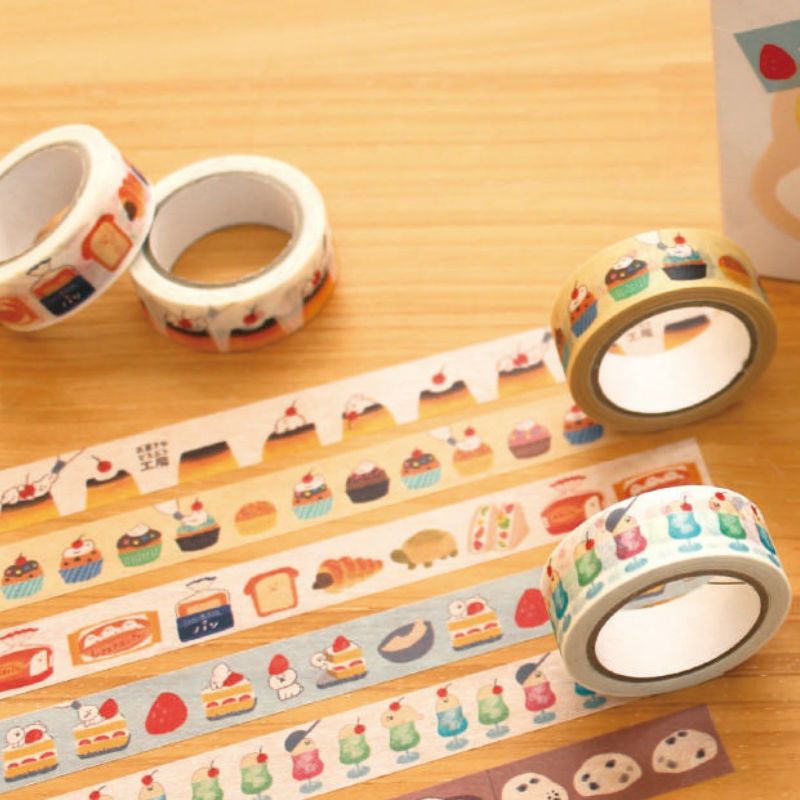 Furukawashiko Animal Confectionery Studio Washi Tape - Cream Soda