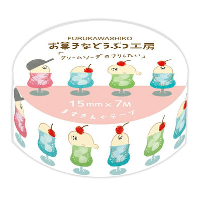 Furukawashiko Animal Confectionery Studio Washi Tape - Cream Soda QMT75