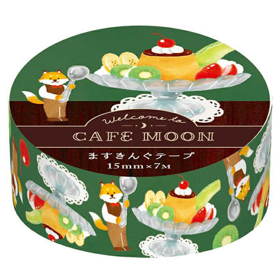 Furukawashiko Cafe Moon Washi Tape - Pudding QMT84