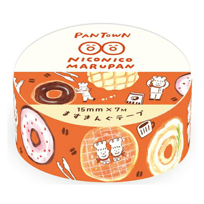 Furukawashiko Bread Town Washi Tape - NicoNico Marupan  QMT87