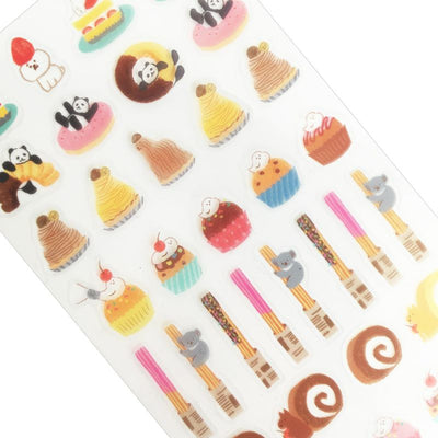 Furukawashiko Animal Confectionery Studio Clear Sticker - Western Confectionery QS157