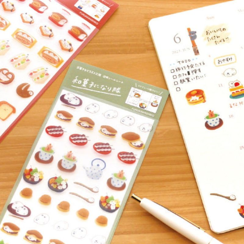 Furukawashiko Animal Confectionery Studio Clear Sticker - Western Confectionery