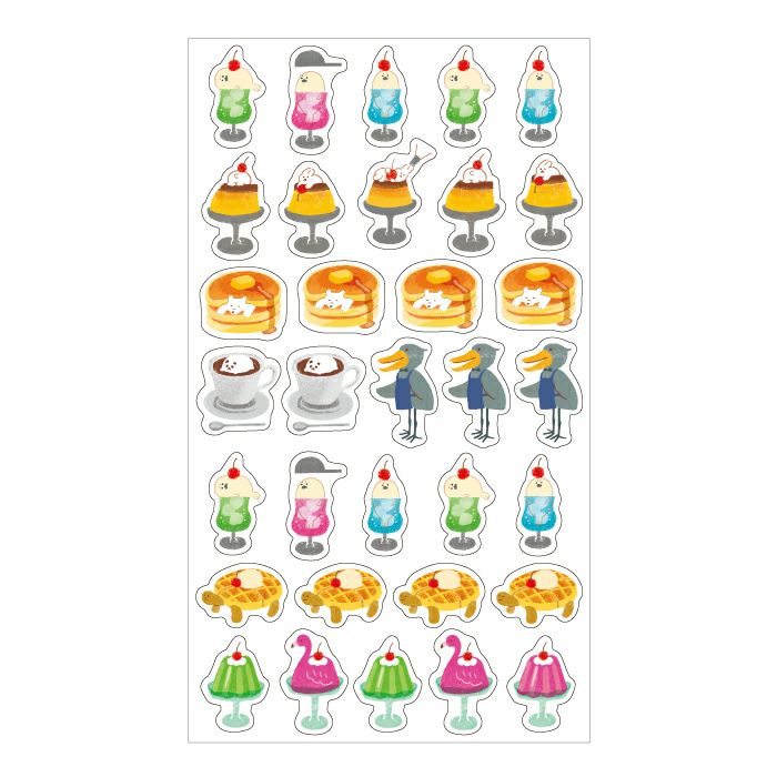 Furukawashiko Animal Confectionery Studio Clear Sticker - Japanese Cafe QS158