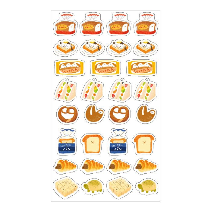 Furukawashiko Animal Confectionery Studio Clear Sticker - Bread QS160