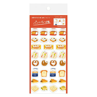 Furukawashiko Animal Confectionery Studio Clear Sticker - Bread QS160