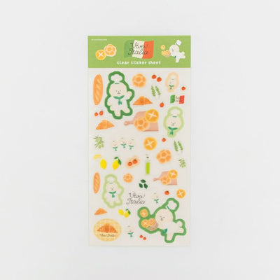 Furukawashiko Viva Italia Clear Sticker - Bread Dog QS344