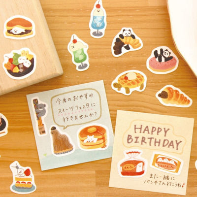 Furukawashiko Animal Confectionery Studio Sticker Flakes - Western Confectionery